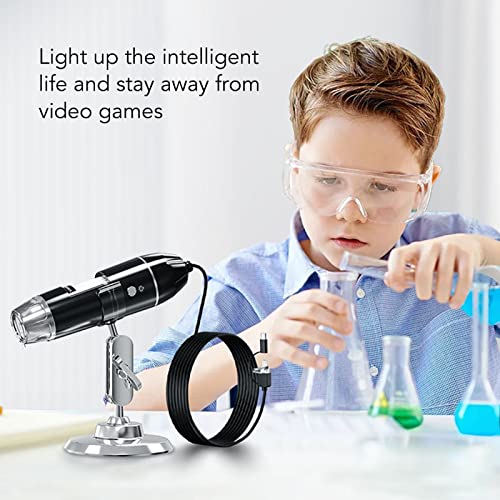 Image of Handheld Digital Microscope, 3 in 1 Digital Microscope Handheld Digital Microscope with HD 1600X Image and WiFi Connection USB Port, USB Microscopes