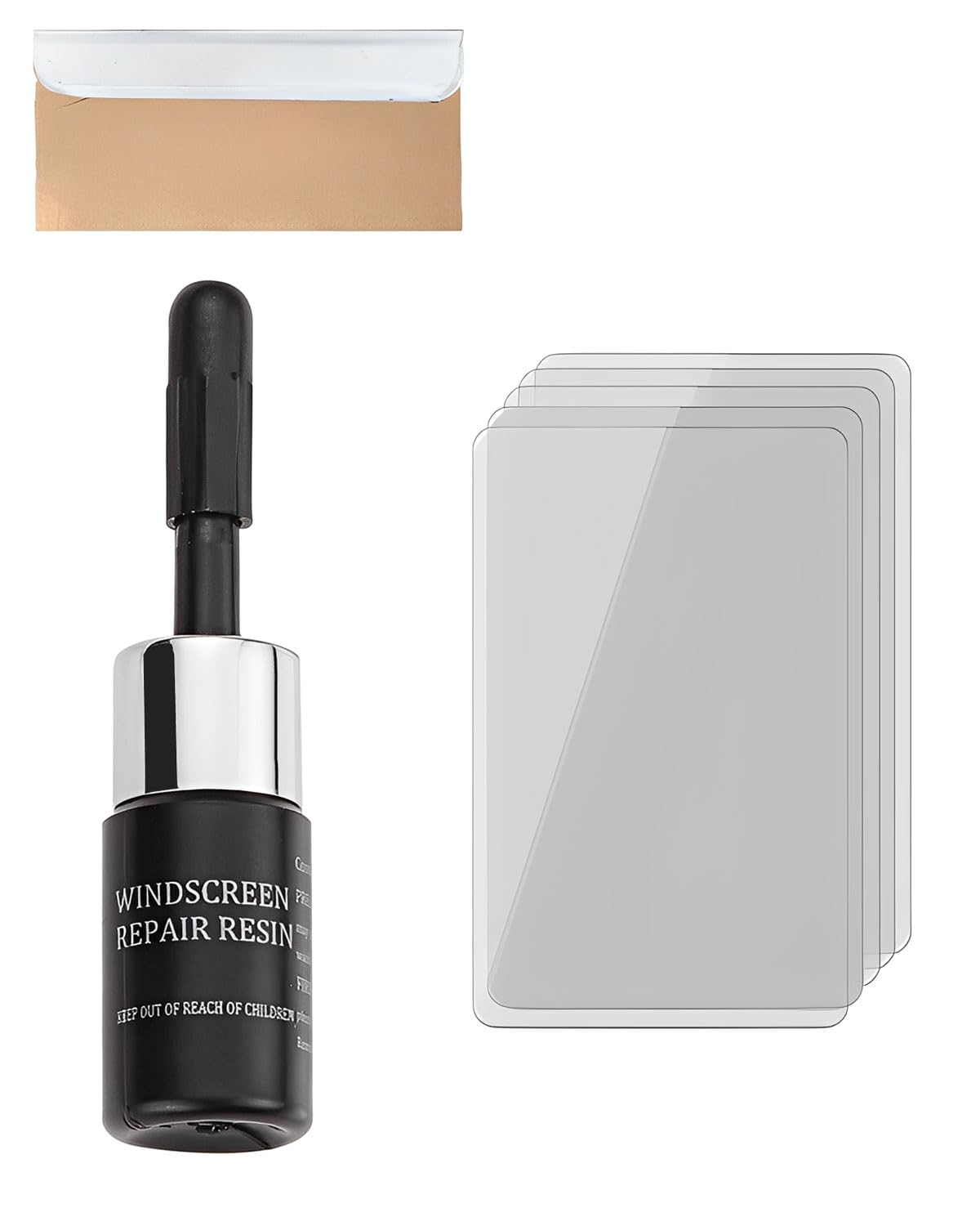 GRETY Kit Riparazione Parabrezza Auto,Kit Riparazione Crepe Vetro,Liquido per Riparazione Vetri Auto,Colla per la Riparazione Vetri Auto,Colla per la Riparazione del Parabrezza Auto