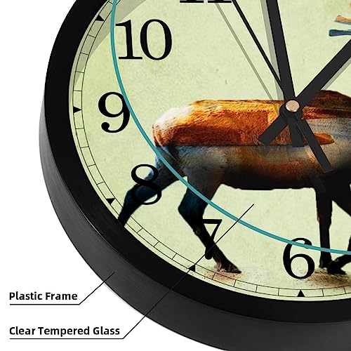 Horloge murale ronde à piles pour une cuisine et maison moderne - 4
