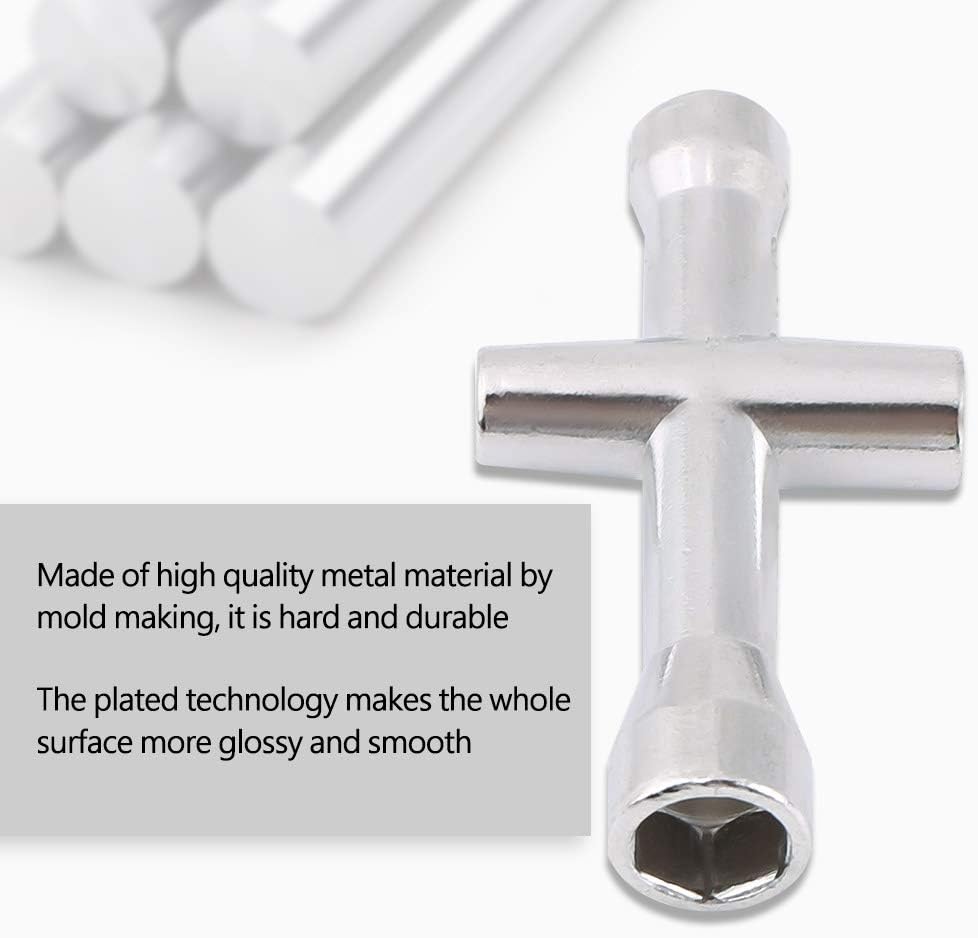 Cross Wrench Tool Versatile Hexagon Wrench Accessory Tools Socket Spanner for M2 M2.5 M3 M4 Screws and Nuts