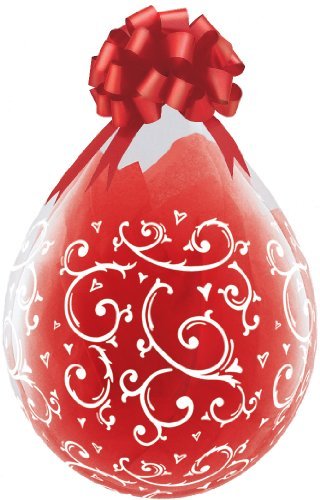 Filigree & Hearts-A-Round Qualatex 18