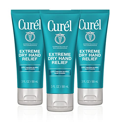 Curl Extreme Dry Hand Cream, Travel Size Lotion For Dryness Relief, Easily Absorbed Hand Cream For Long-Lasting Relief After Washing Hands, With Eucalyptus Extract, 3 Fl Oz (Pack Of 3) #TOP12