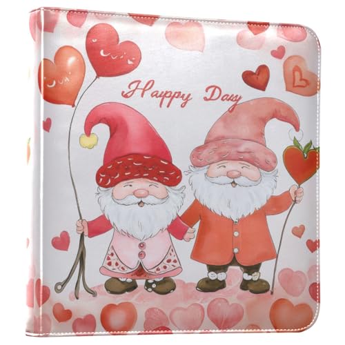 Álbum de Fotos Self Adhesive DIY Scrapbook Album Romántico Gnomos Día de San Valentín Binder de 3 Anillos Libro de Fotos 40 Páginas 8x10 para Memoria miniatura 1