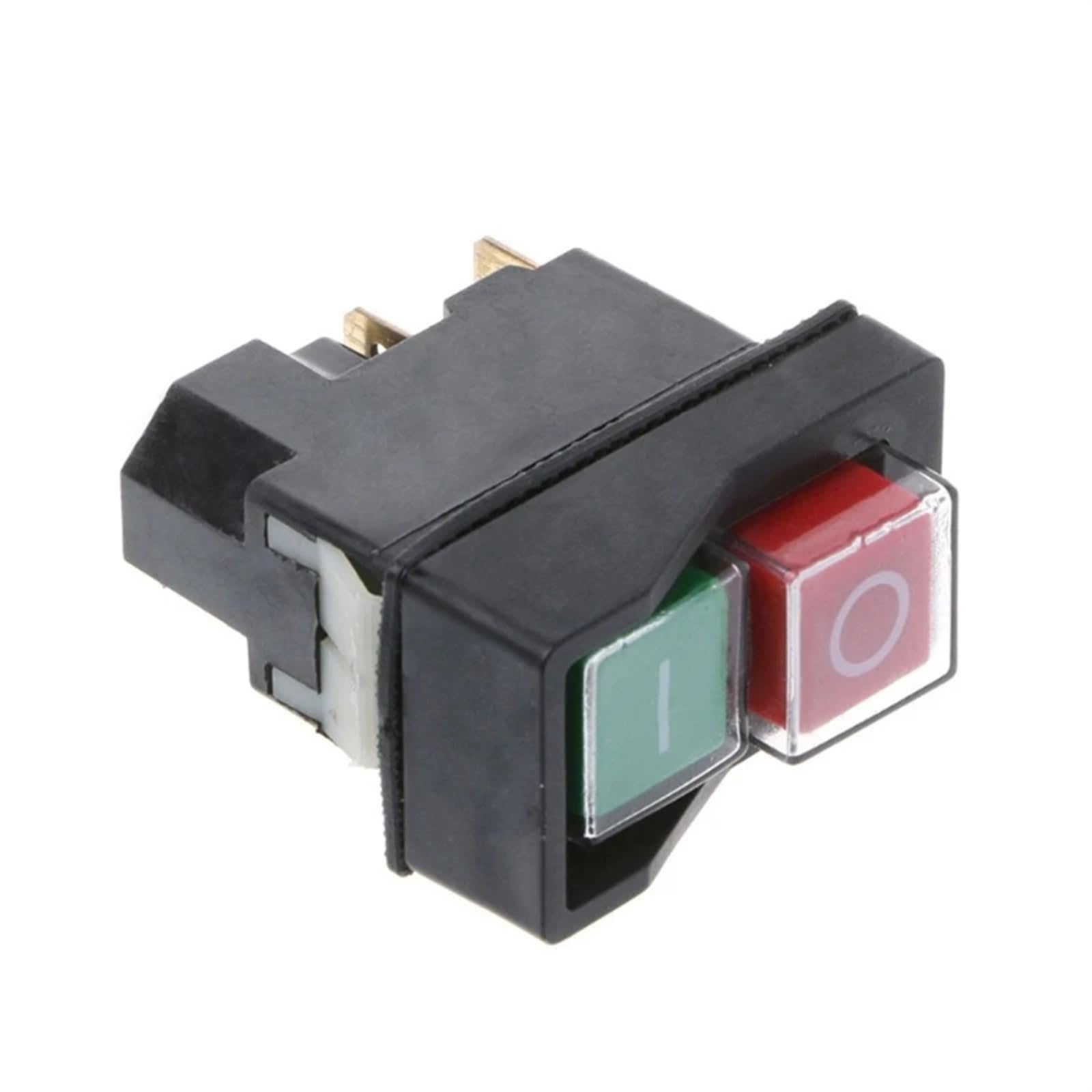 Interruptor de botón electromagnético KLD28 de 16A y 4 pines, herramienta eléctrica, interruptor de botón de seguridad de encendido/apagado, fácil de operar E7CB