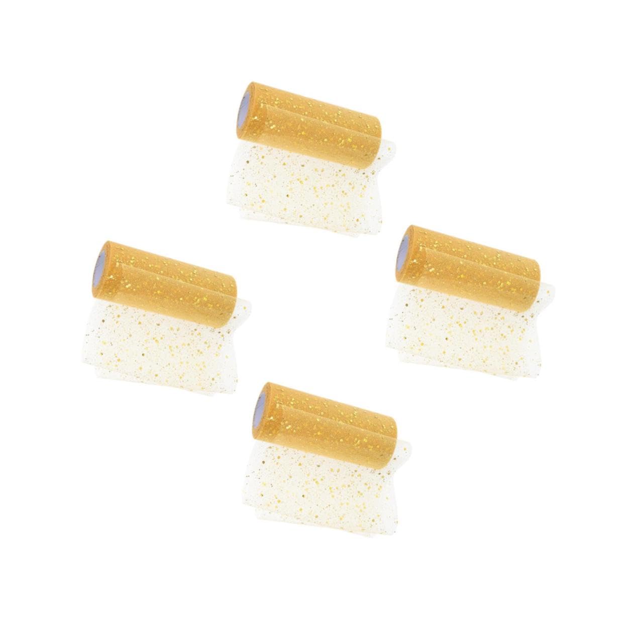 Tulle pailleté LALAFINA shiny mesh en 4 rouleaux pour jupes