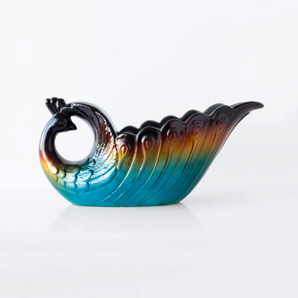 Vase paon européen en céramique conteneur de fleurs et décoration de bureau moderne