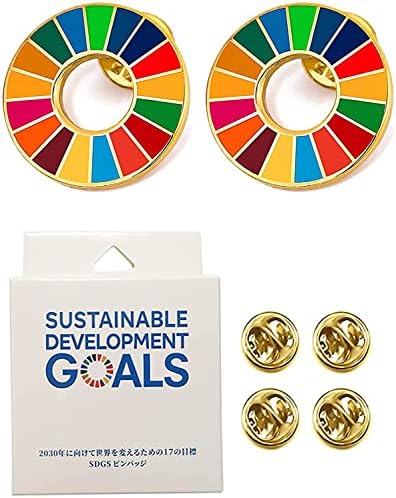 特価セール】国連本部正規品SDGs スクエアピンバッジフルセットオマケ付き
