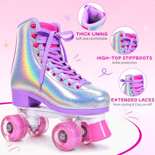 SULIFEEL Holographic Light-Up Quad Skate
