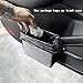 AOWIS Car Trash Can, Foldable Multifunctional Hanging Storage Box Trash Can with a Roll of Garbage Bag, Multi Pocket Design Suitable for Car, Home, and Office Car Trash Cans (black)
