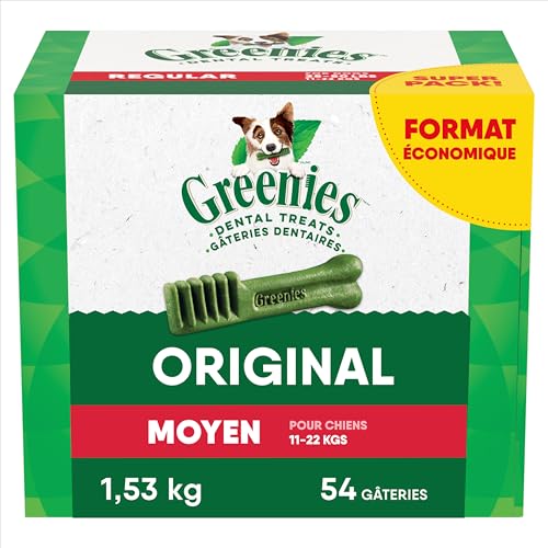 GREENIES Dog Treats Original Regular Natural Dental Care, (54 Treats) 54oz. Pack image 7