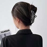 Vista 6 de ROMODIYA Pinza para el pelo de araña, clip de metal negro con diseño, accesorios para el cabello para cabello fino/grueso, gran agarre fuerte