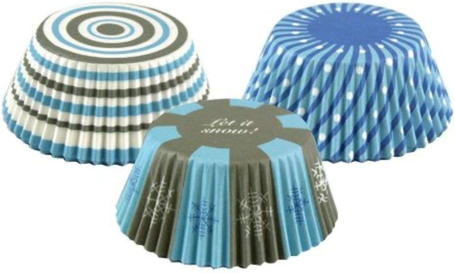 Fox Run Snowman Paper Muffin and Cupcake Liners, Set of 50 Standard Size Wrappers