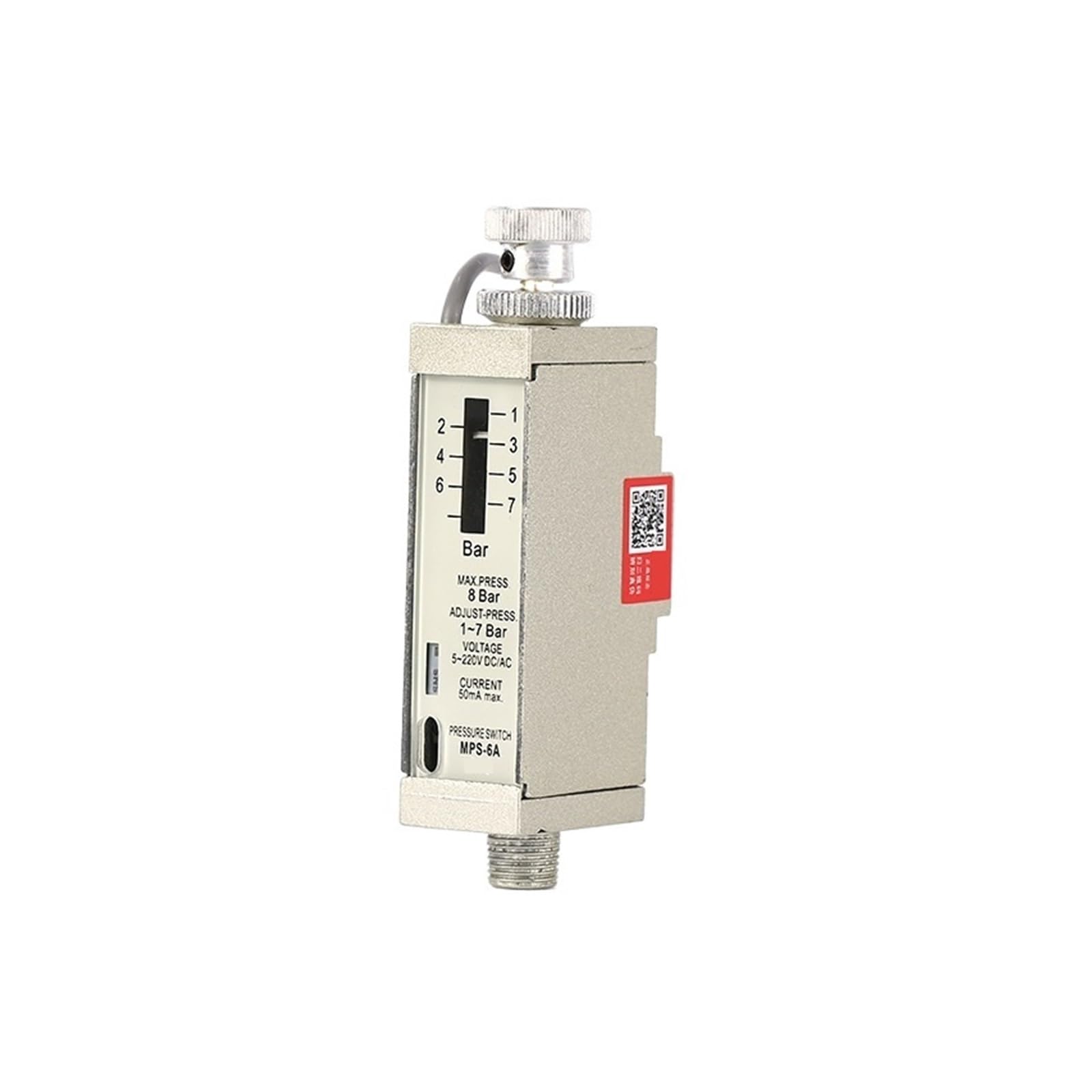 NOBIRTBSA Pneumatic Sensor Controller MPS-6A Normally Open Adjustable Pressure Sensor Switch