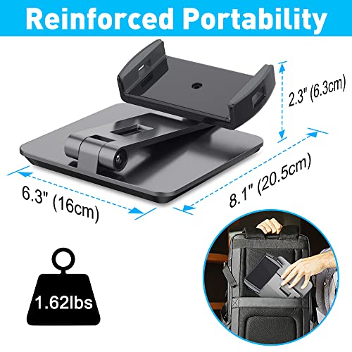 Abovetek Business Kiosk Aluminum Tablet Ipad Stand, 360° Swivel Tablet & Phone Holders For Any 4-14" Display Tablets Or Cell Phones, Professional & Sturdy For Store Pos Office (Grey) #TOP5