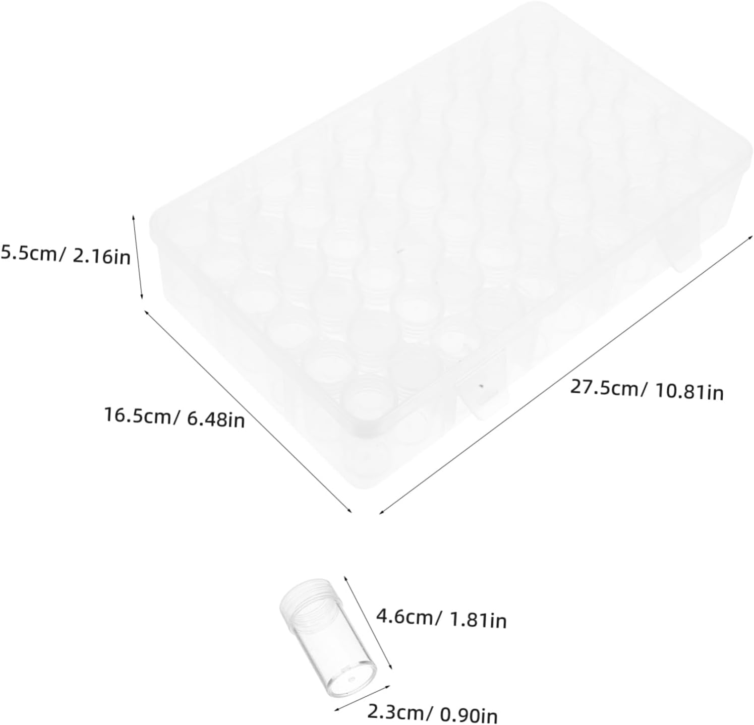 Kisangel Slot Plastic Storage Organizer Numbered Labels Gardening Container for Flower and Vegetable and Portable Storage Box Ample Space for Easy Access