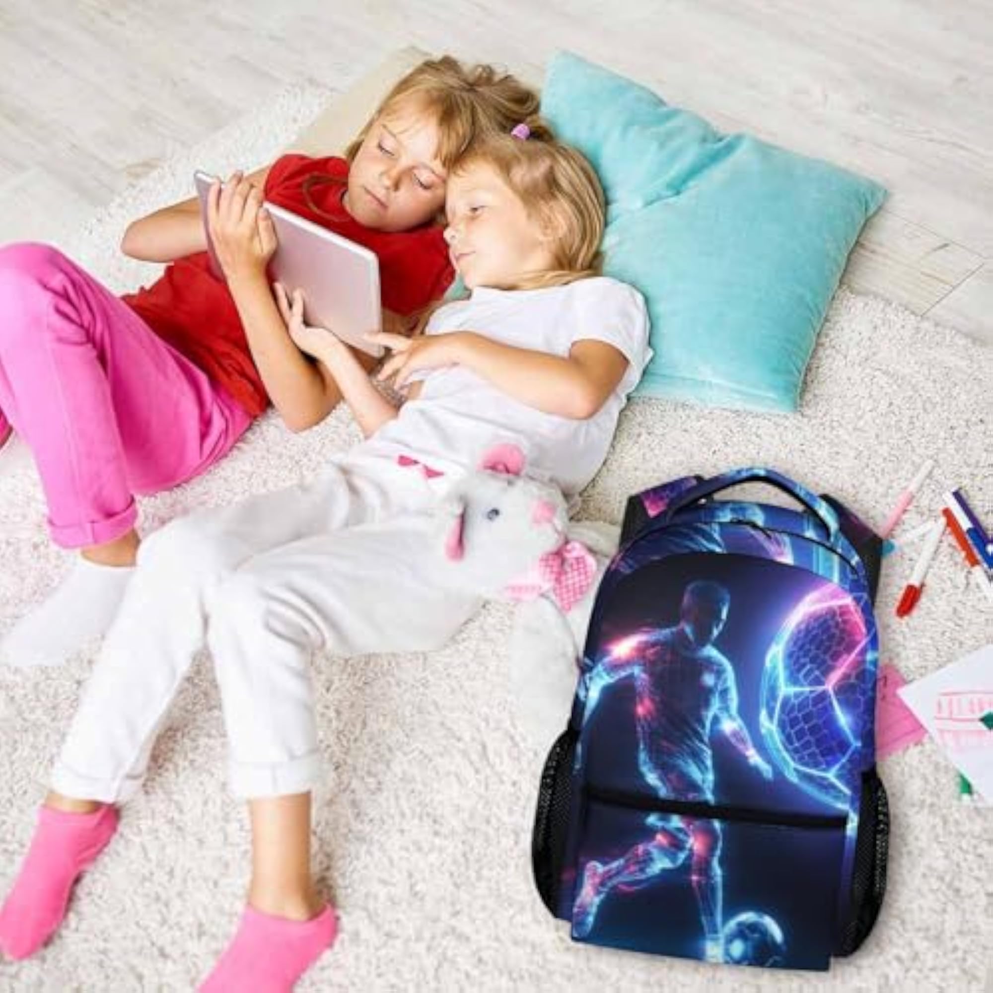 Kids 17 Inch Sports Backpack for Girls and Boys