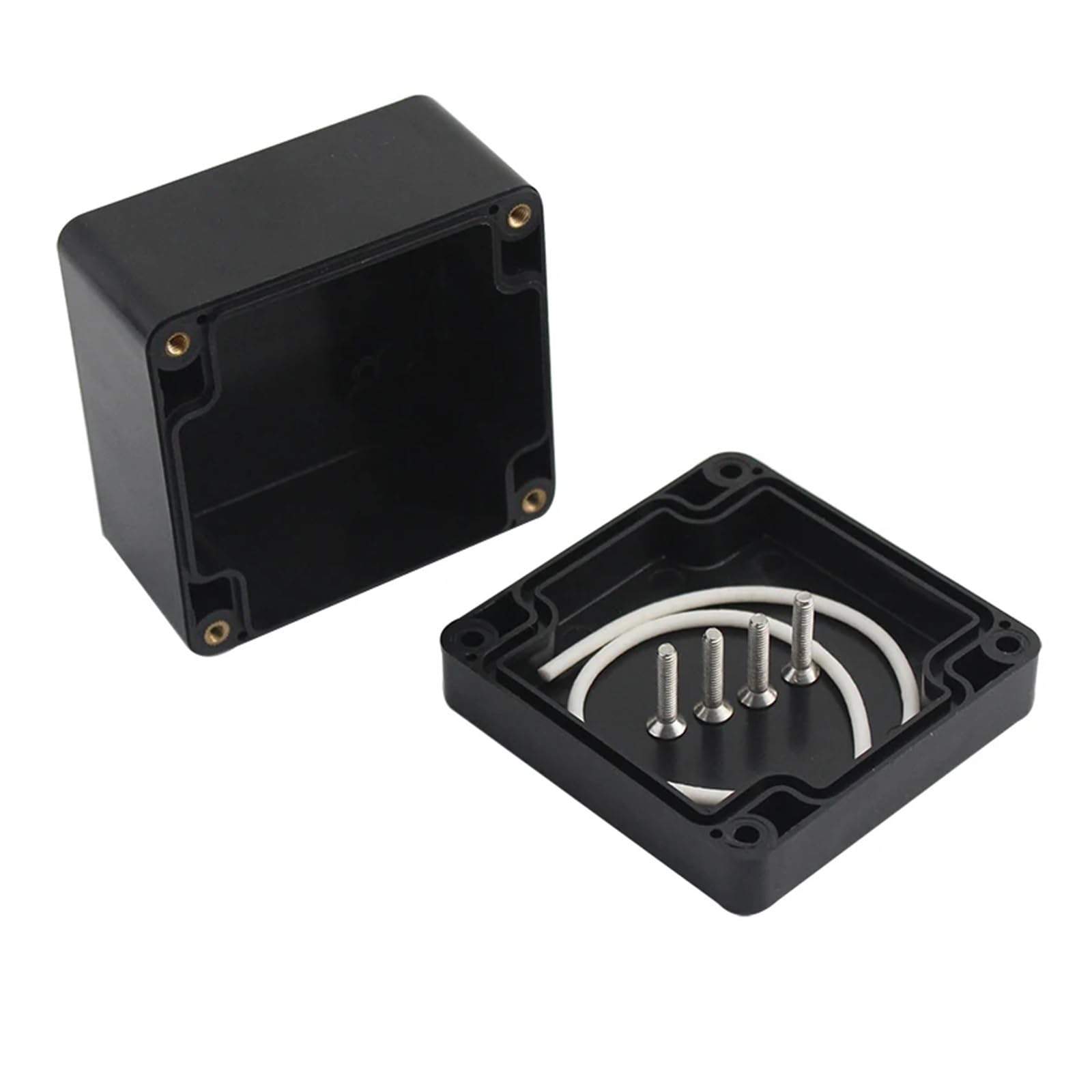 Plastik Projekt Verteilerdose Gehäuse, Black Box Outdoor-Gehäuse Kunststoffbox Elektronik-Projektgehäuse Instrumentengehäuse(158 90 60)