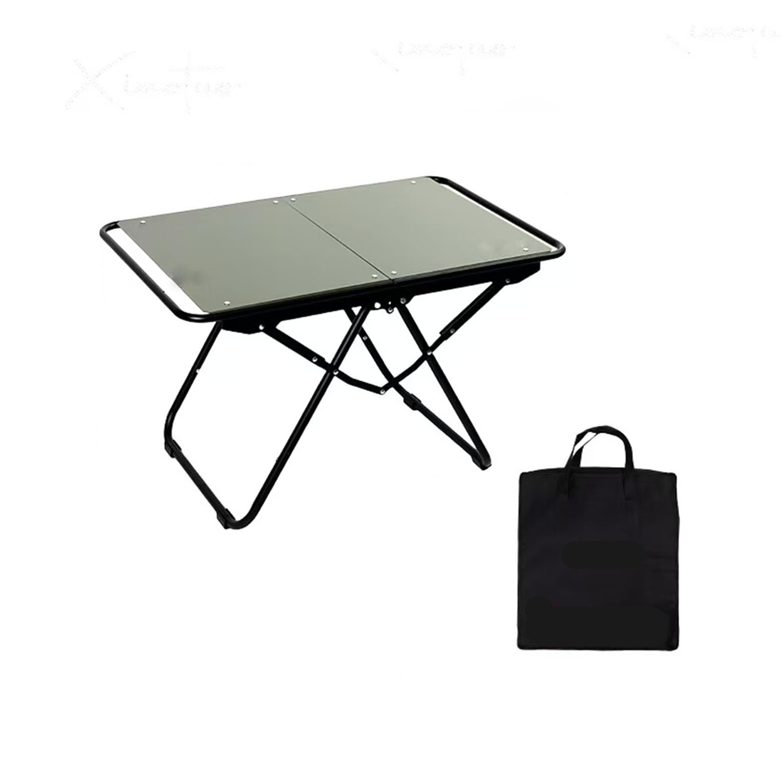 SXZenSpace Portable Folding Camping Table with Carry Bag Green Picnic for BBQ Cooking Garden HikingLightweight and Compact Outdoor Side