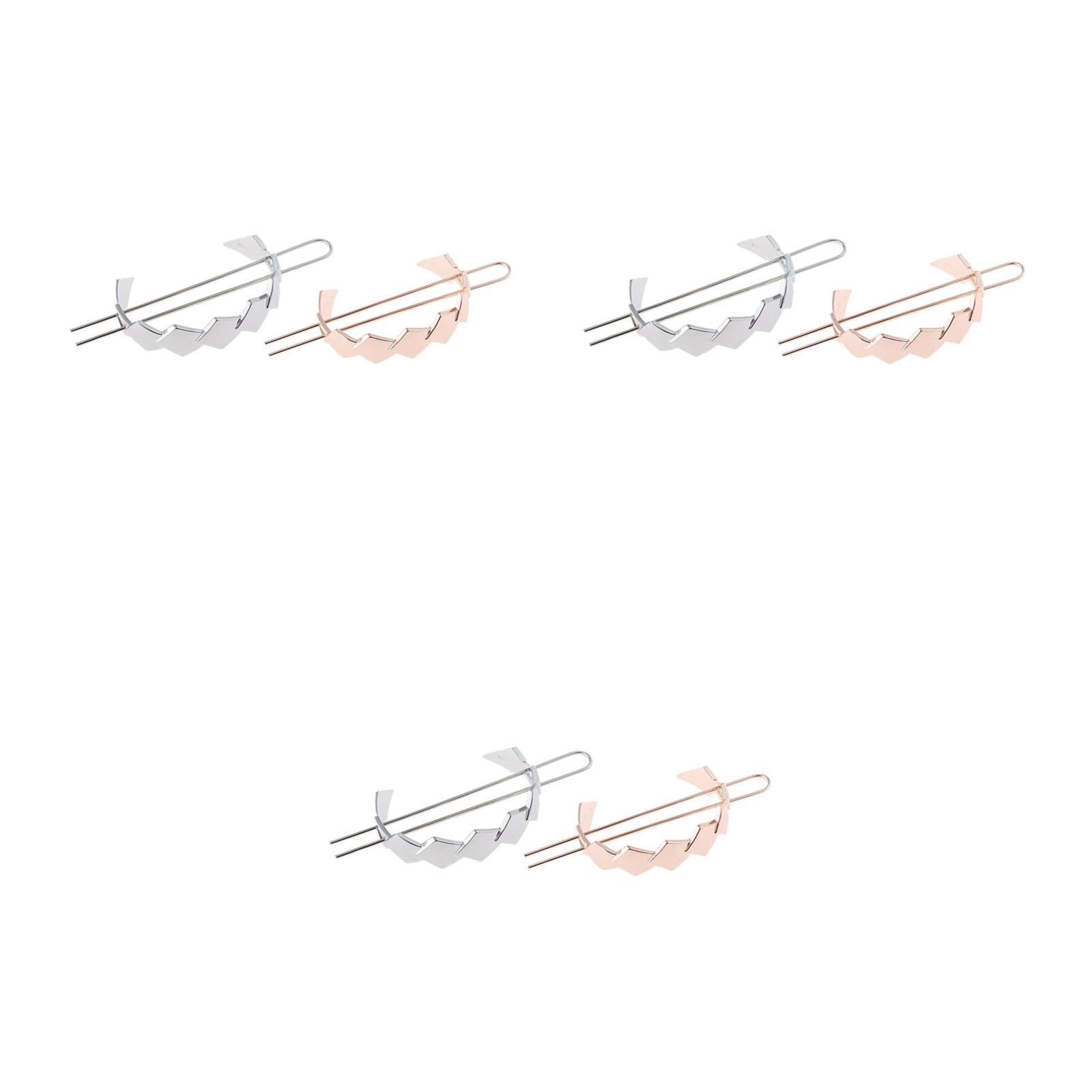 FRCOLOR 9pezzi Eleganti Fermagli Per Metallo Decorativo Per Chignon Accessori Per Per Matrimonio e Occasioni Speciali Colori