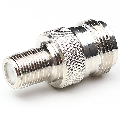 Adaptador de conector F hembra a N hembra 2 piezas miniatura 5