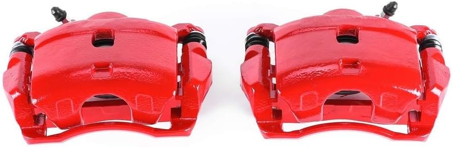 Power Stop Rear S1446 Pair of High-Temp Red Powder Coated Calipers For Honda Accord 1990-1997/Honda Accord 1990-1997 [Vehicle Specific]