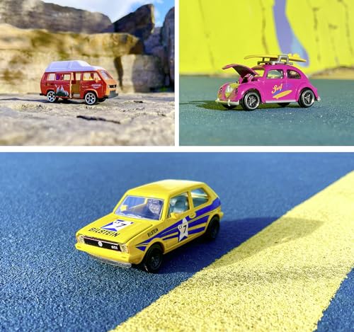 Majorette Voitures Premium Volkswagen The Originals avec pièces en métal échelle 1:64 sous Licence Officielle VW Vous recevrez 2 des 6 modèles de véhicules VW envoyés au Hasard 212055006 - vue 5