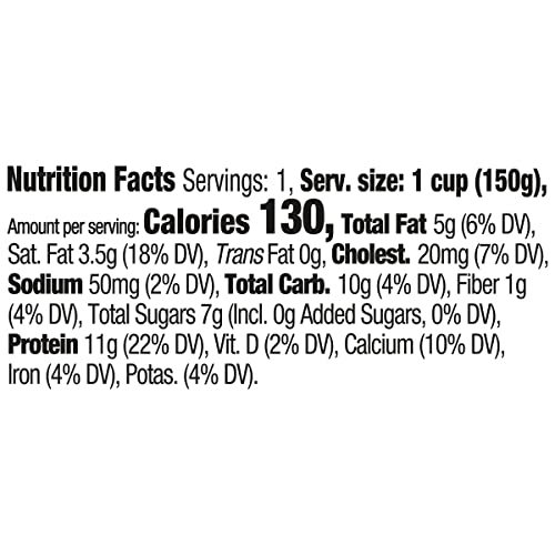 Wallaby Organic Aussie Greek Yogurt, No Sugar Added, Vanilla Chai, 5.3 Oz. Usda Organic #TOP6