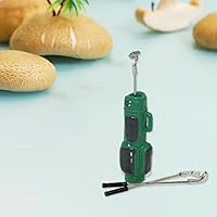 Vista 6 de Palos de golf de casa de muñecas, accesorios para exteriores en miniatura, bolsa de golf, palos de golf, modelo en miniatura, verde