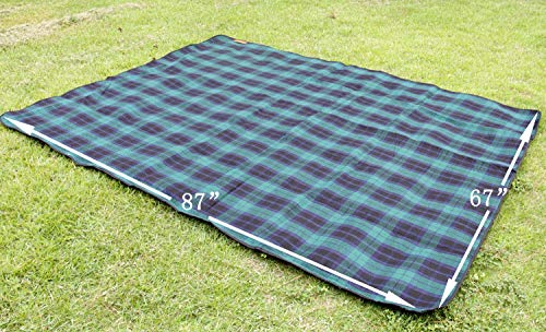Waterproof Picnic Blanket Extra Large 87" X 67", Oversized Sand Proof Beach Mat, Handy Portable Picnic Rug for Outdoor Lawn Park or Camping
