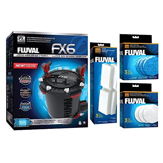 Fluval Fx6 Aquarium Canister Filter (FX-6 Filter Package)