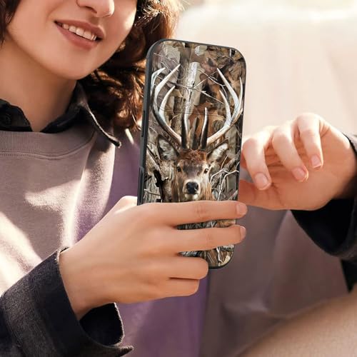 smauncucn for iPhone 17 Pro Case with Slide Camera Cover,Heavy Duty Dual Layer Hybrid Shock Proof Protective Rugged Bumper Case for iPhone 17 Pro 6.3" 2025,Camo Forest Deer by smauncucn - Image 7