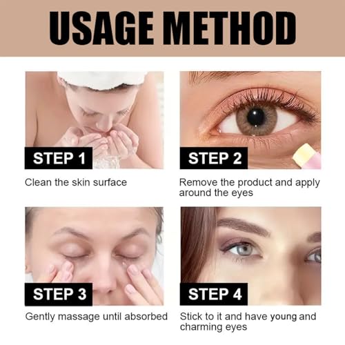 Yniquet 2PCS Caffeine Eye Stick with Retinol, Caffeine Eye Cream for Dark Circles Hydrating Under Eye Cream for Anti-Aging Reduce Fine Lines, Moisturizes, Softens & Nourish Skin