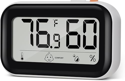 Thlevel Termómetro digital higrómetro con registros mínimosmáximos, termómetro LCD para habitación interior, medidor de temperatura, medidor de