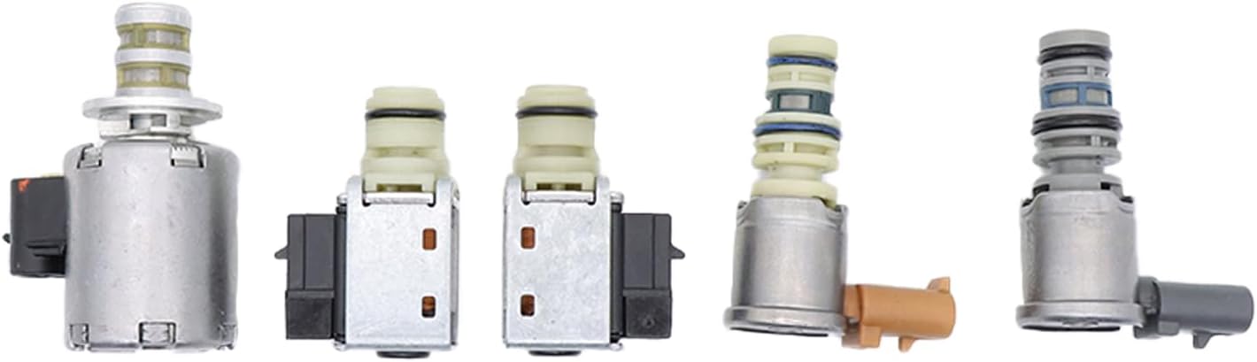 4L60E 4L65E Transmission Master Solenoid Kit Compatible with GM EPC Shift 2003-On 5pc Set