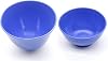 Dental Lab Rubber Mixing Bowls Flexible Reusable for Alginate and Stone LARGE 690 ML and MEDIUM 280 ML Blue 2 PCS SET