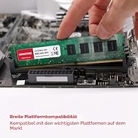 【DDR3 RAM】 GIGASTONE 32GB Kit (4x8GB) DDR3/DDR3L 1600MHz (1333MHz) PC3-12800 (PC3-10600) CL11 1.35V/1.5V 2Rx8 UDIMM 240 Pin Nicht-ECC ungepuffert PC Desktop Hochleistung Arbeitsspeicher Upgrade – Ansicht 5