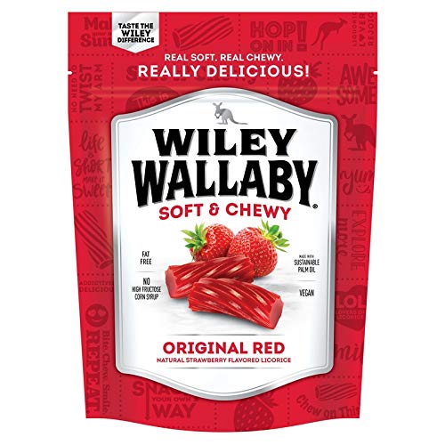 Delicious Red Liquorice And Black Liquorice Wiley Wallaby Set! 2 Bags Of 10Oz Liquorice! #TOP2