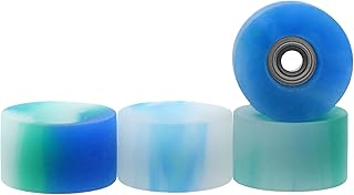 Teak Tuning Apex 61D Urethane Fingerboard Wheels - Cruiser Style, Bowl Shaped, 8.7mm Diameter - ABEC-9 Stealth Bearings - Made in The USA - Terra Colorway