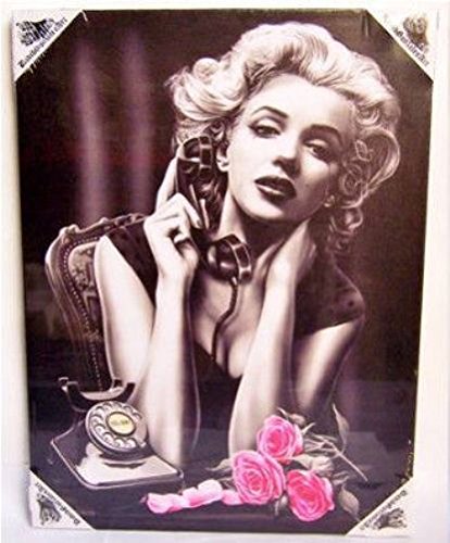 Amazon.com: DGA Marilyn Monroe Stretched Canvas Wood Framed Wall