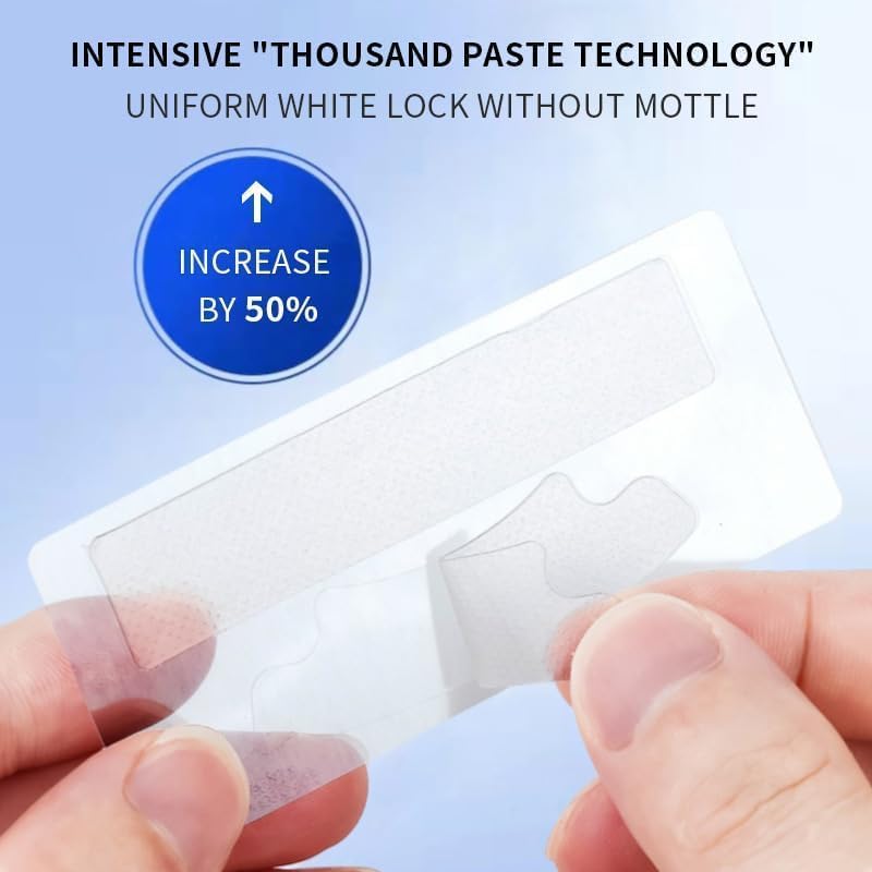 Image of Teeth Whitening Strips for Sensitive White: 28 Pcs Whitener Safe Whitestrip, Elunara Teeth Cleaning Strips, Safe and Gentle Non-Sensitive, Suitable for Travel (2 Boxes /28PCS)