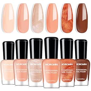 Morovan Nude Nail Polish Set – 6 Colors