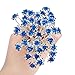 Onwon 40 Pieces Rose Flower Rhinestone Hair Clips Crystal Hair Pins for Bridal Wedding Party Daily Life Women and Girls Hair Jewelry Acessories, with Storage Bag (Blue)