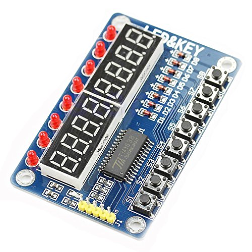 Hiletgo Tm1638 8 Bits Digital Led Tube Display Module With 8 Leds 8 Button Keys For Avr Arduino Arm #TOP3