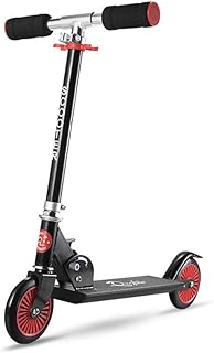 Paelf Two-wheel Foldable Can Be Raised and Lowered 2-3-4-5-6 Year Old Child Scooter T-height Height Adjustable Children's Scooter The Body Aluminum Alloy Is Resistant To Falling And Rusting