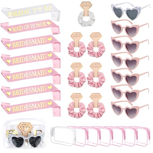 Serencatcher 28 Pcs Bachelorette Party Favor Set Bachelorette Gifts Pink