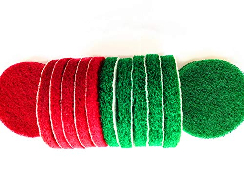 20 unidades de esfregões para esfregar, escova elétrica, kit de limpeza, incluindo 2 tipos de almofa