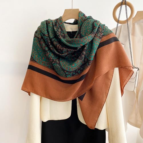 51x51 Inch Large Square Scarf Multi-purpose Fashion Scarves Shawl Sarong Hair Wrapping Scarfs Neck Scarves for Women2