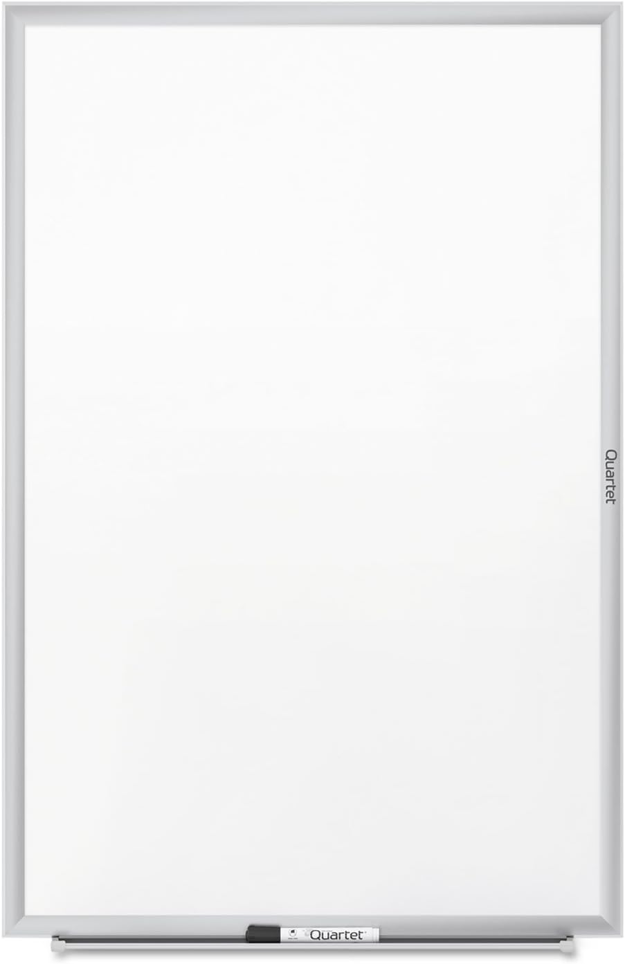 Quartet Dry Erase White Board 48"W x 36"H Non-Magnetic Whiteboard, Total Erase, Silver Aluminum Frame (S534)