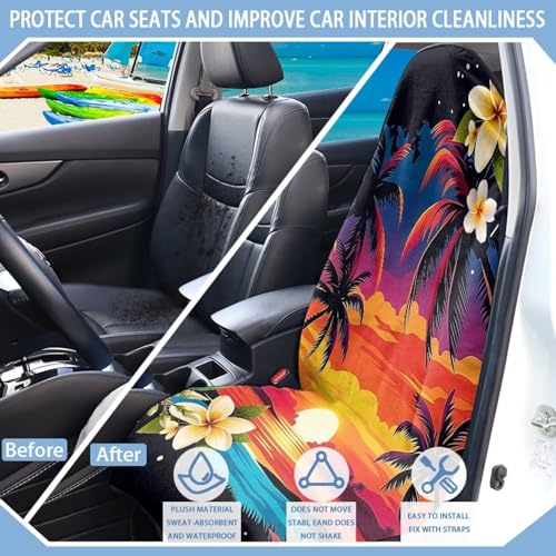 Image of Compass Car Seat Towel Cover Fashion Auto Interior Waterproof Soft Auto Seat Covers Anti-Slip Vehicle Seat Protector Universal Size Fit for Most Cars SUVs Trucks Vans