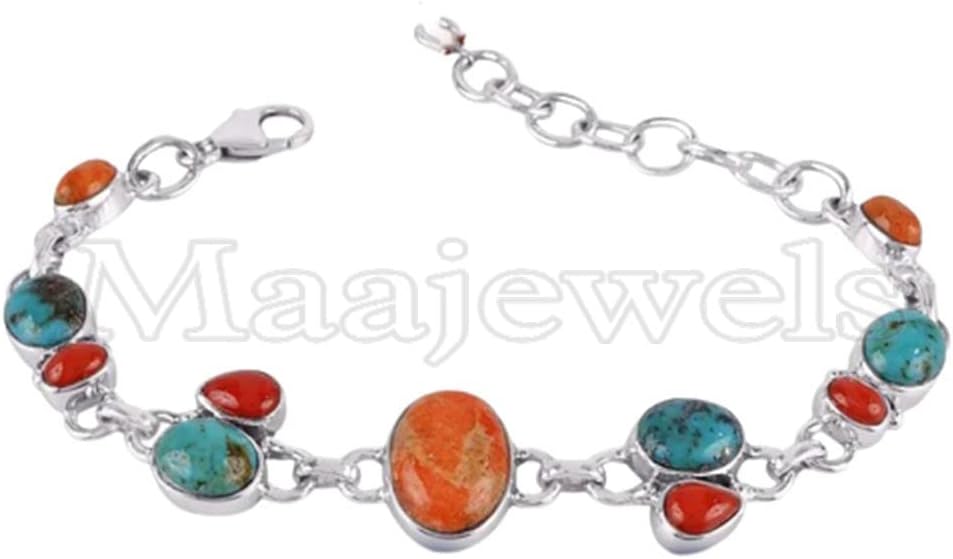 Red Coral Bracelet, Sterling Silver, Tibetan Turquoise Bracelet, Statement Bracelets, Vintage Bracelet, Turquoise Bracelet, Handmade Bracelet, Statement Bracelet, Bracelet with Stone, Gift for Mother